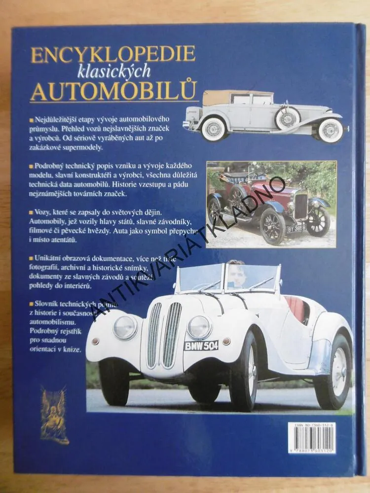 ENCYKLOPEDIE KLASICKÝCH AUTOMOBILŮ, LILLYWHITE, **an