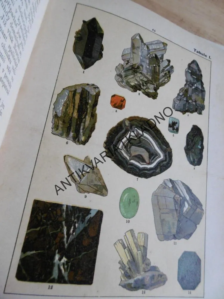 MALÝ BREHM, 6 X LITOGRAFIE, O NEROSTECH, HORNINÁCH A SLOŽENÍ ZEMSKÉ KŮRY, **an