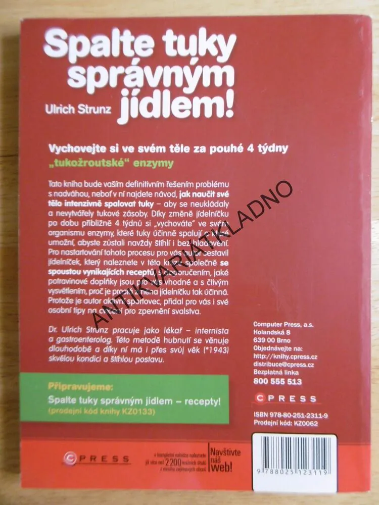 SPALTE TUKY SPRÁVNÝM JÍDLEM! ZHUBNĚTE BEZ HLADOVĚNÍ POMOCÍ SÍLY METABOLIZMU, STRUNZ