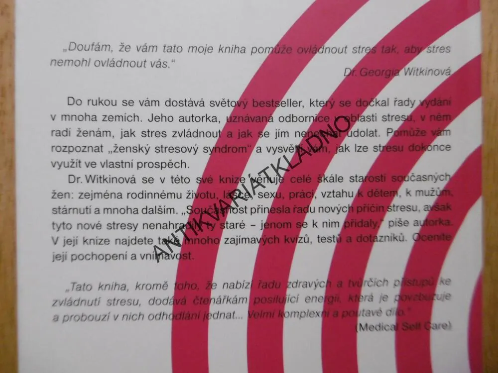 JAK PŘEŽÍT STRES, PRŮVODCE PRO ŽENY, WITKINOVÁ