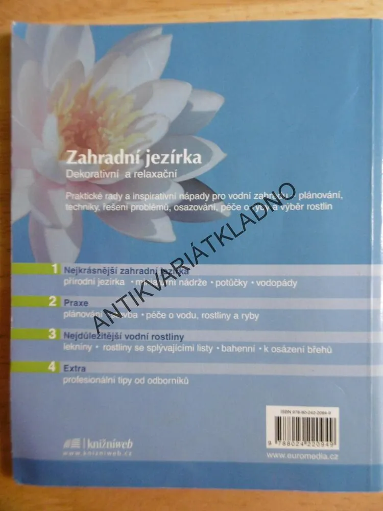 ZAHRADNÍ JEZÍRKA, PETER BECK, RADY OD PROFESIONÁLŮ