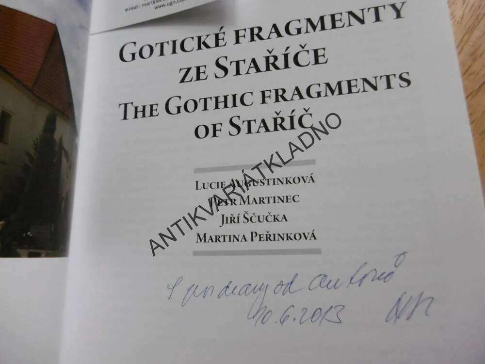 GOTICKÉ FRAGMENTY ZE STAŘÍČE, AUGUSTINKOVÁ, MARTINEC