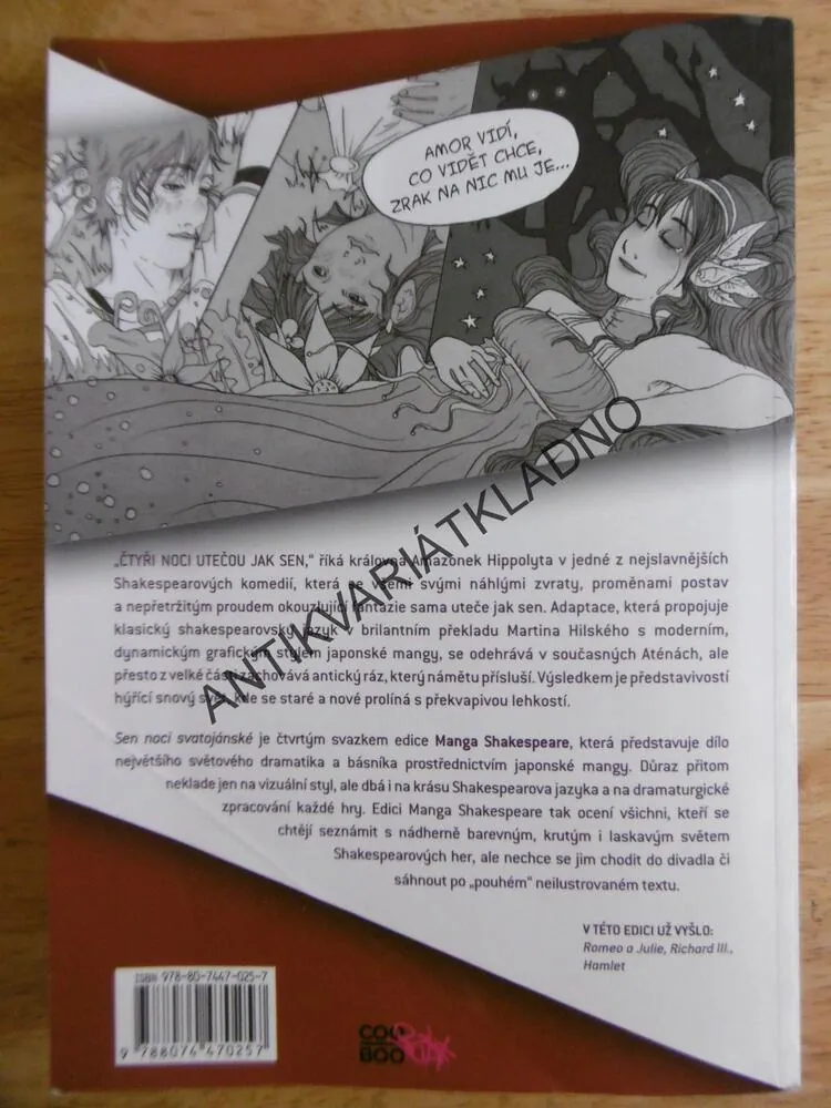 SEN NOCI SVATOJÁNSKÉ, MANGA SHAKESPEARE, KATE BROWN, **an