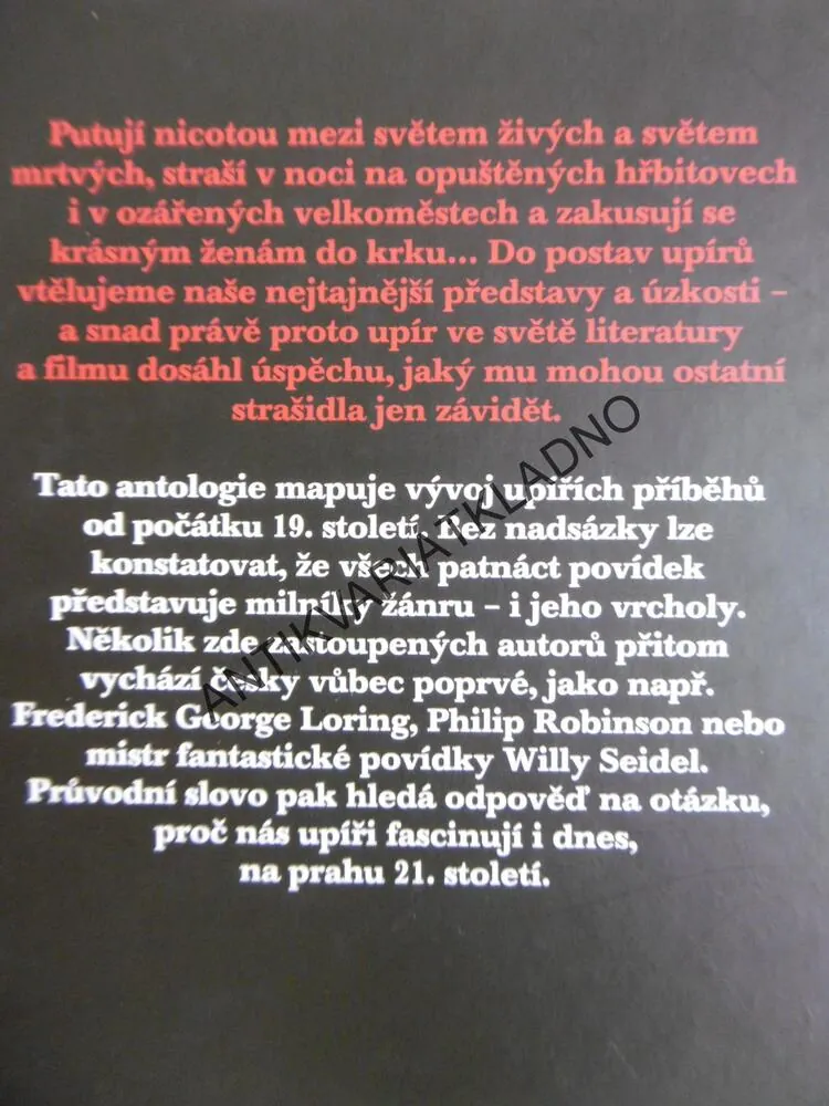 UPÍŘI, DÉMONI A SPOL, MÜLLER, FUČÍKOVÁ