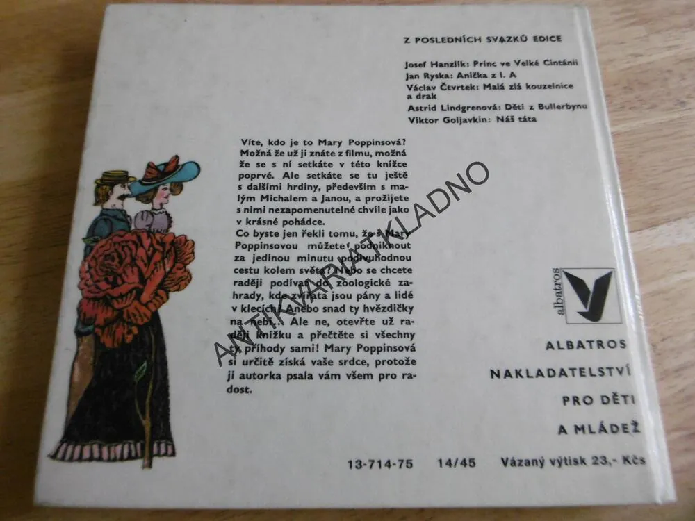 MARY POPPINSOVÁ, P.L. TRAVERSOVÁ, ŠALAMOUNOVÁ, 1975, **an