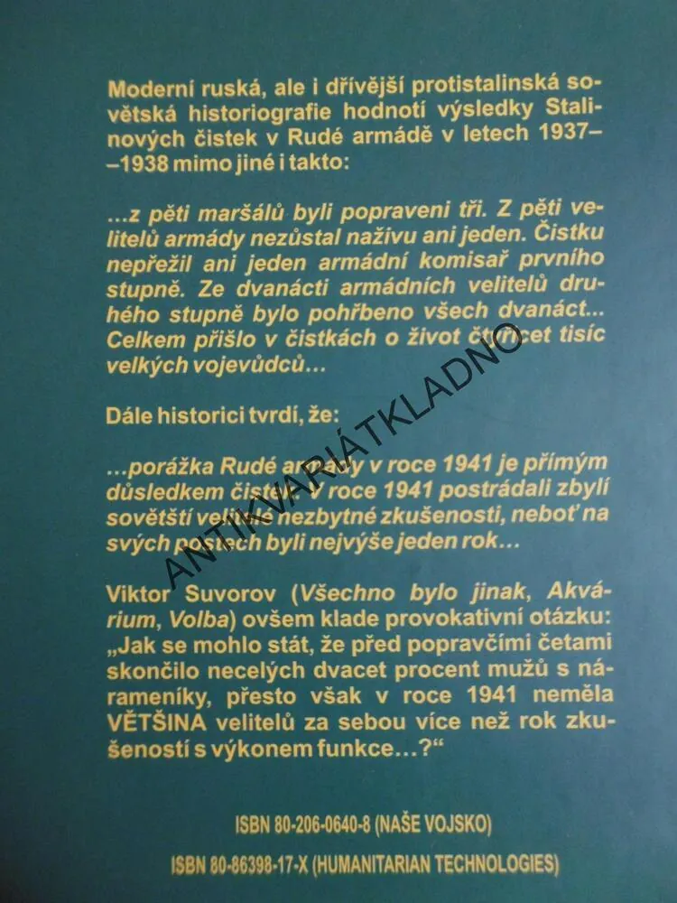OČISTA, STALIN, VIKTOR SUVOROV