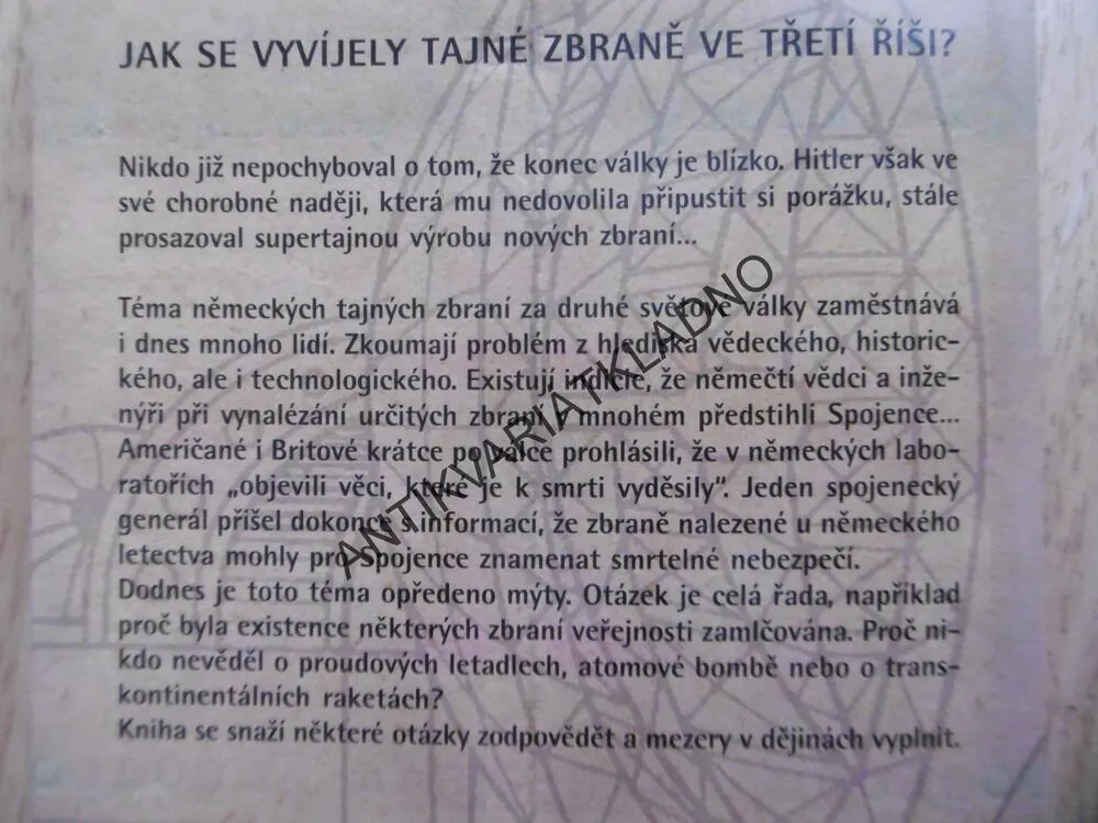 HITLEROVY TAJNÉ ZBRANĚ, MEHNER, VOKÁČ, **an