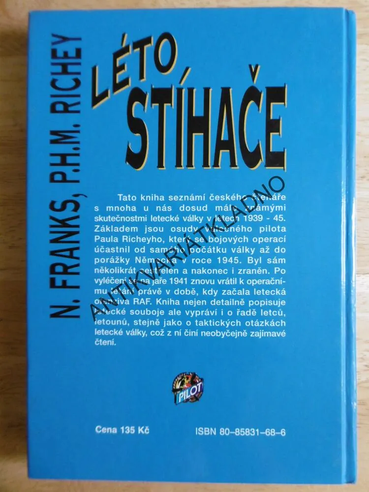 LÉTO STÍHAČE, N. FRANKS, P.H.M. RICHEY, **an