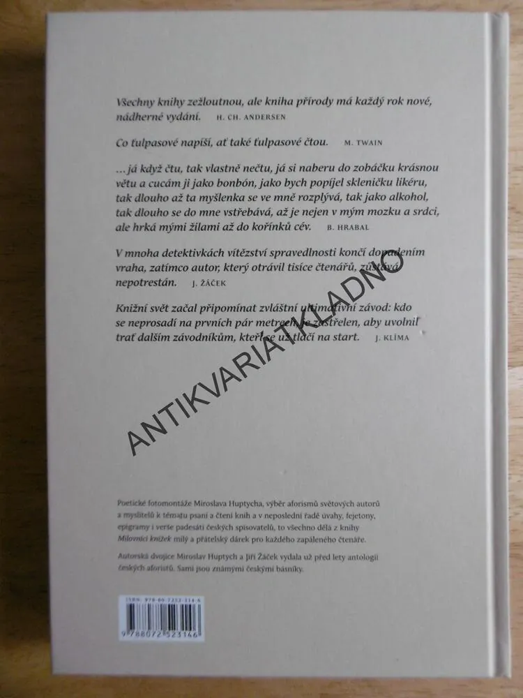 MILOVNÍCI KNÍŽEK, MIROSLAV HUPTYCH, JIŘÍ ŽÁČEK, **an