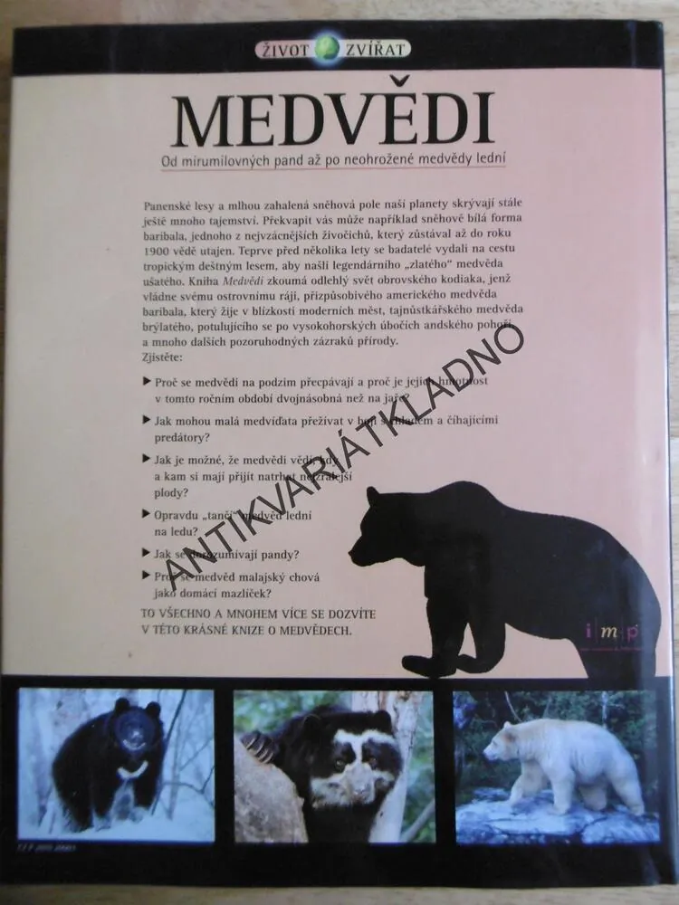 MEDVĚDI, OD MÍRUMILOVNÝCH PAND AŽ PO NEOHROŽENÉ MEDVĚDY LEDNÍ