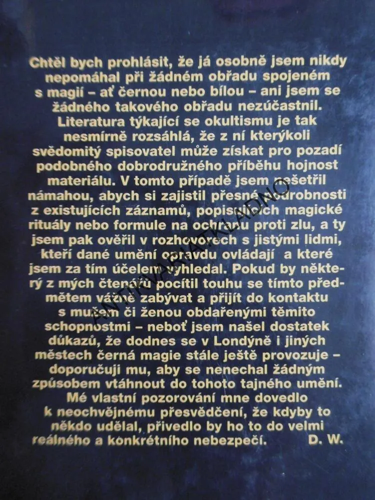 ASTRÁLNÍ DVOJNÍK GIFFORDA HILLARYHO, PŘÍBĚHY ČERNÉ MAGIE, DENNIS WHEATLEY
