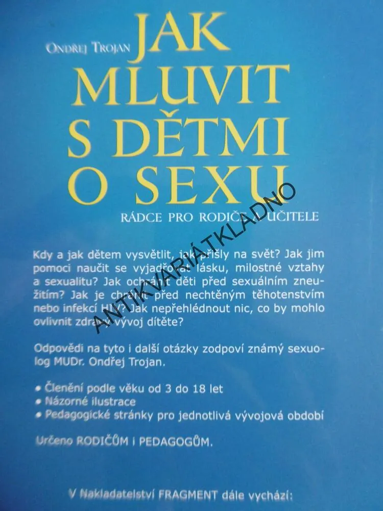 JAK MLUVIT S DĚTMI O SEXU, ONDŘEJ TROJAN, **an