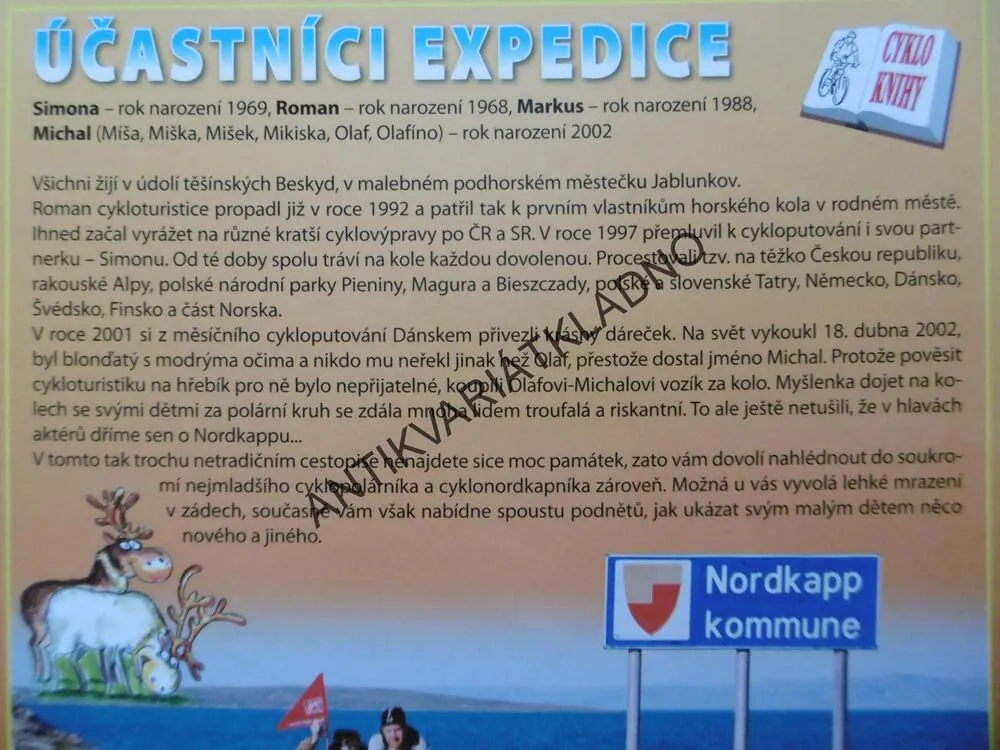 JAK JSEM DOJEL AŽ NA NORDKAPP, SIMONA ROMAN SZTULOVI - AUTOGRAM, **an