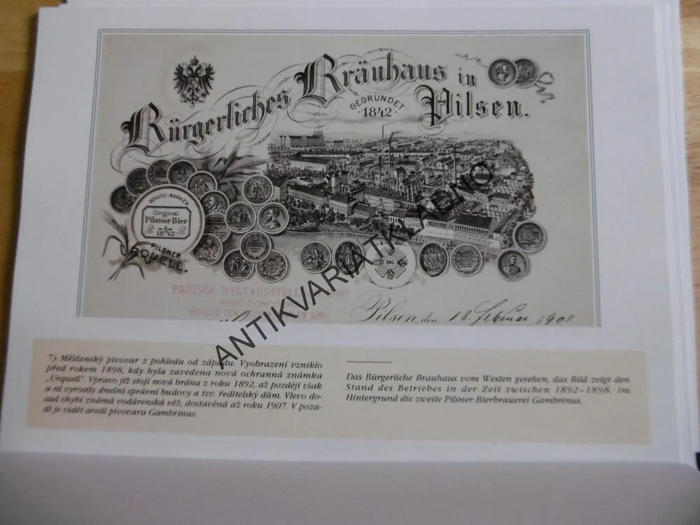 VEDUTY PLZEŇSKÝCH PODNIKŮ ZE STARÝCH FIREMNÍCH PAPÍRŮ 1878-1940, 