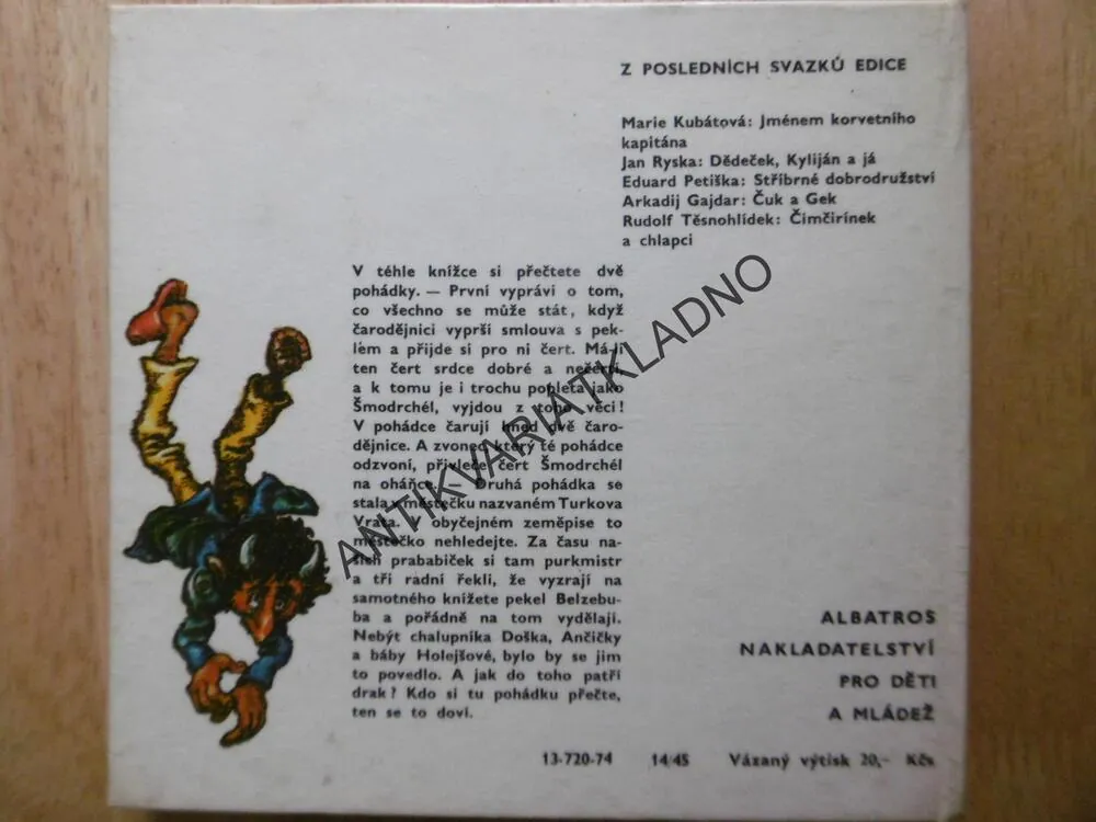 MALÁ ZLÁ KOUZELNICE A DRAK, VÁCLAV ČTVRTEK, JAN ČERNÝ, 1974