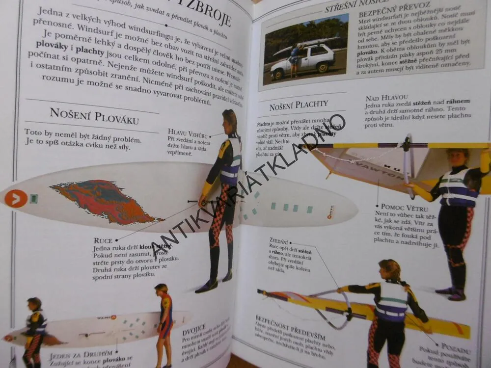 WINDSURFING, PŘÍPRAVA, ZÁKLADY, TECHNIKA JÍZDY, PHIL JONES