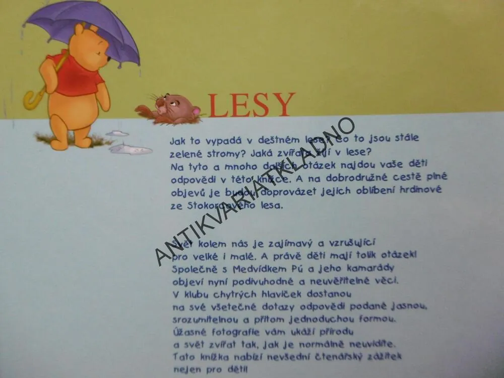 MOJE PRVNÍ KNIHA LESŮ S MEDVÍDKEM PÚ A JEHO PŘÁTELI