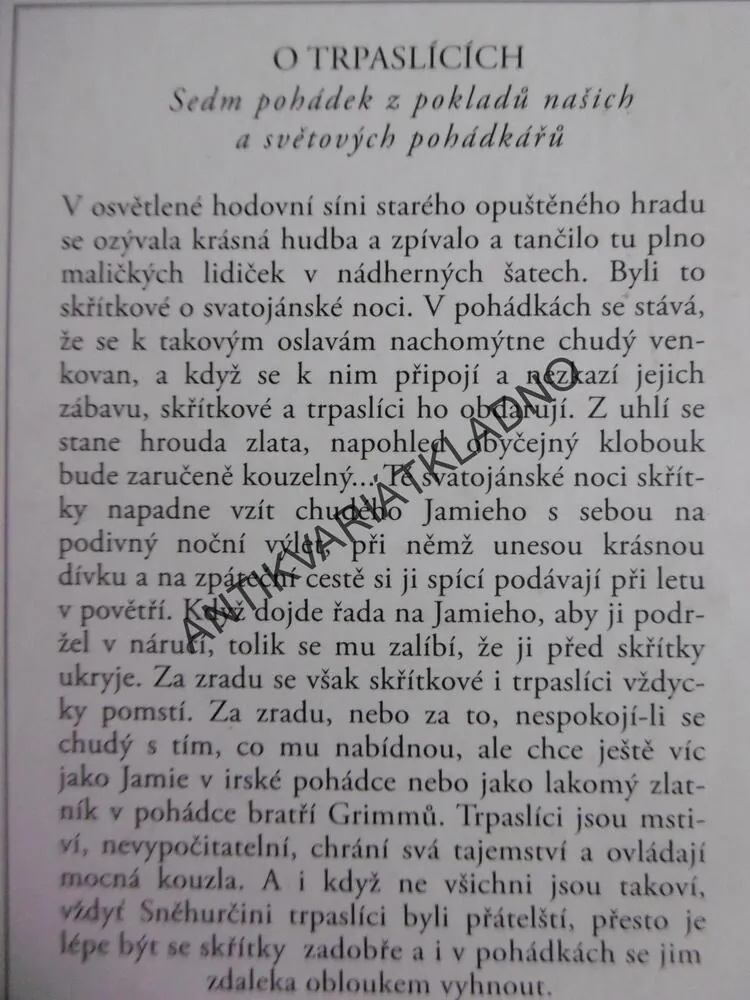 NEJKRÁSNĚJŠÍ POHÁDKY O TRPASLÍCÍCH