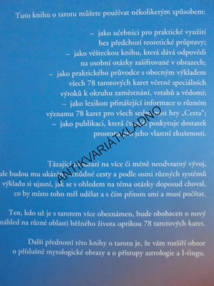ZÁKLADNÍ KNIHA O TAROTU, TAROT