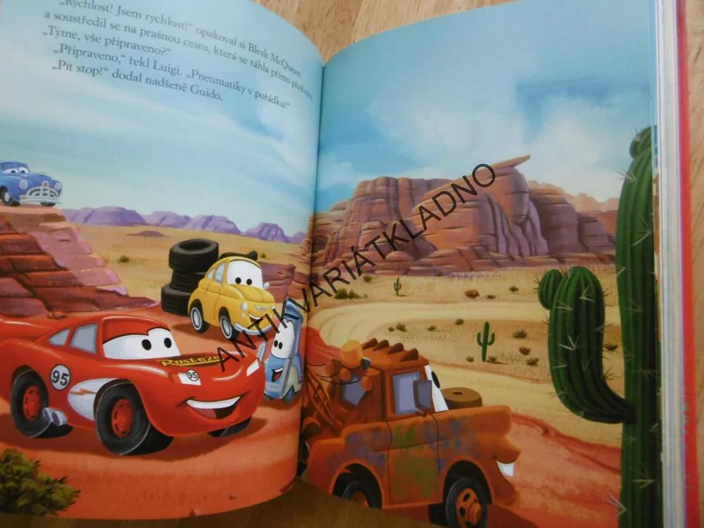 ZLATÁ KNIHA POHÁDEK, DISNEY PIXAR, AUTA, CARS,