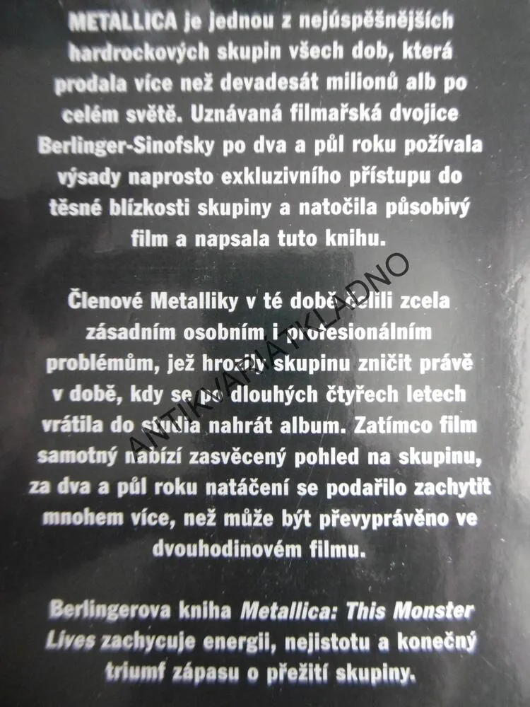 METALLICA, THIS MONSTER LIVES, BERLINGER, MILNER, ČESKY, **an