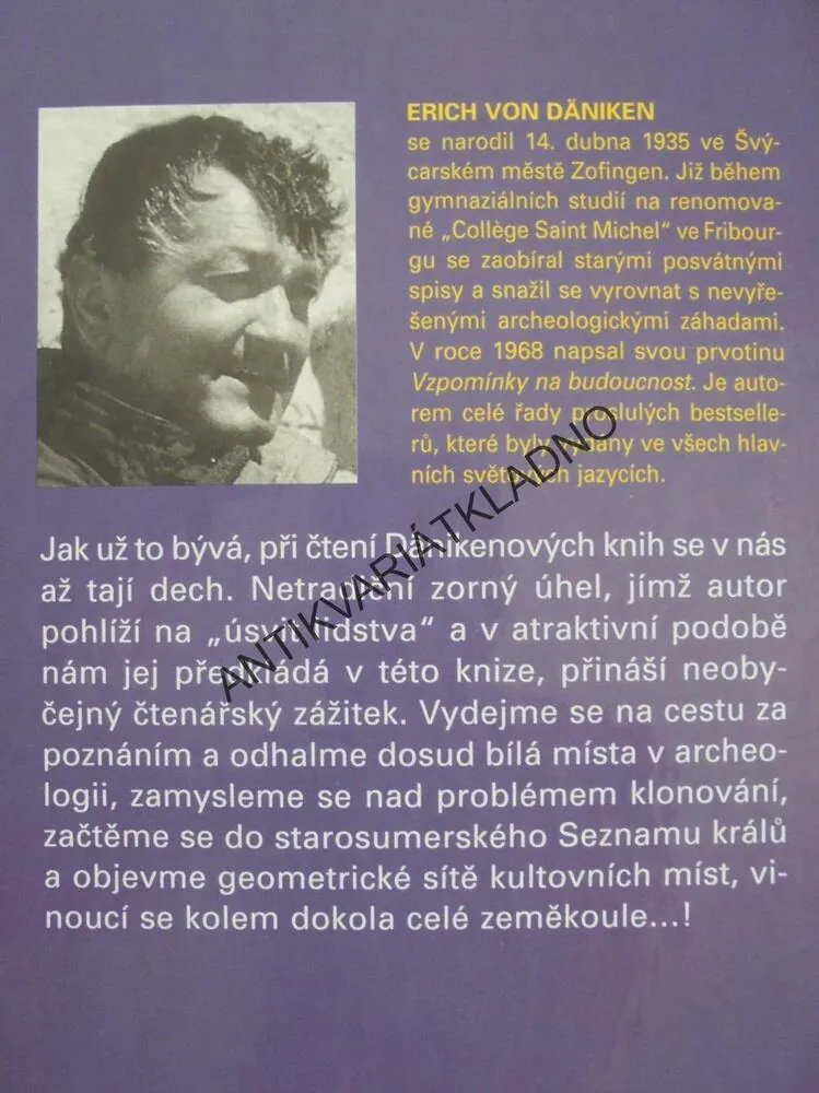 PROROK MINULOSTI, RISKANTNÍ MYŠLENKY, ERICH VON DÄNIKEN, **an