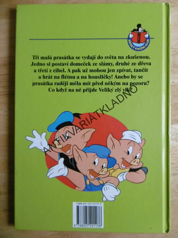 TŘI MALÁ PRASÁTKA, WALT DISNEY, **an