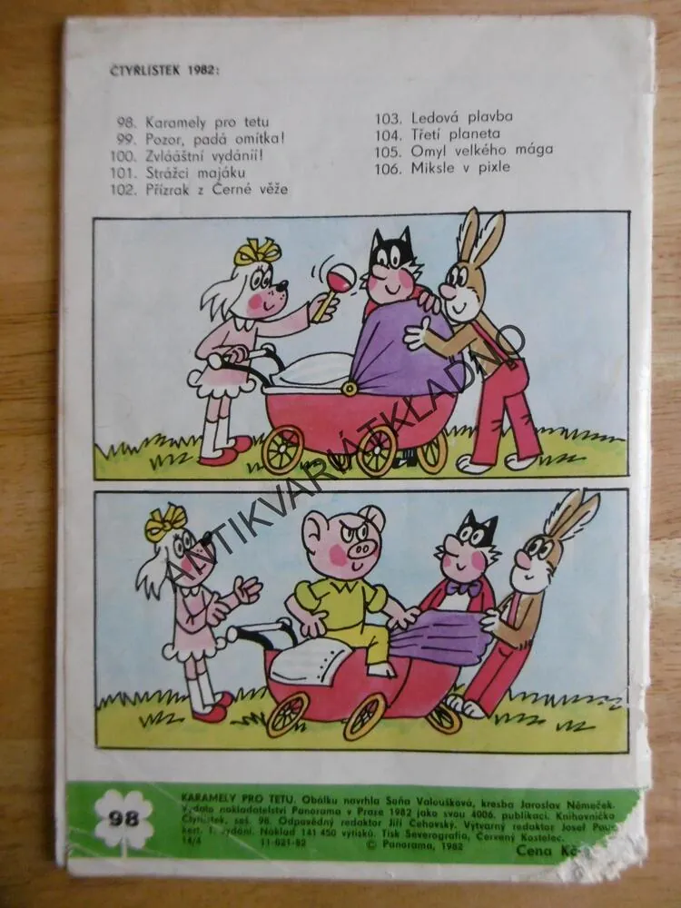 ČTYŘLÍSTEK 98 - KARAMELY PRO TETU