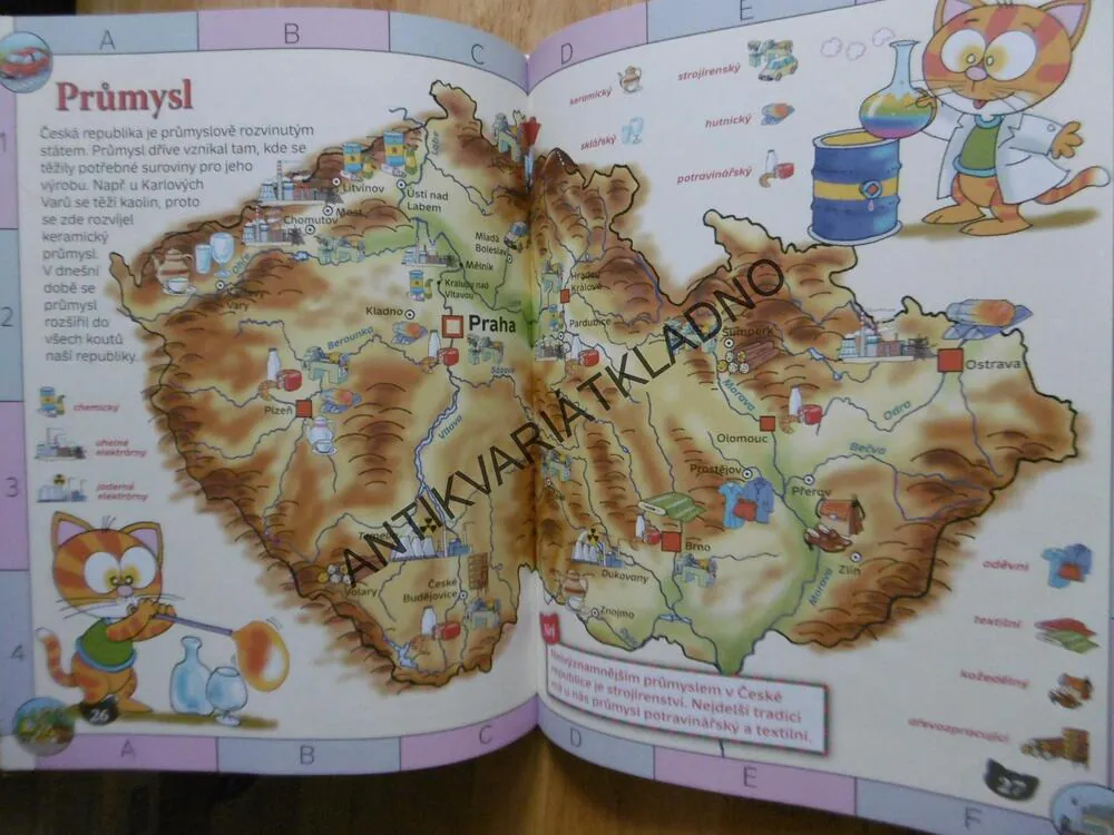 DĚTSKÝ ILUSTROVANÝ ATLAS ČESKÁ REPUBLIKA PRO MALÉ ŠKOLÁKY, FANTOVÁ, ŠPLÍCHAL, **an