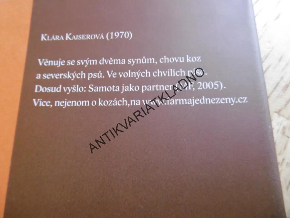 DOBROMYSL, DOBRÁ KOZÍ MYSL, KLÁRA KAISEROVÁ, **an