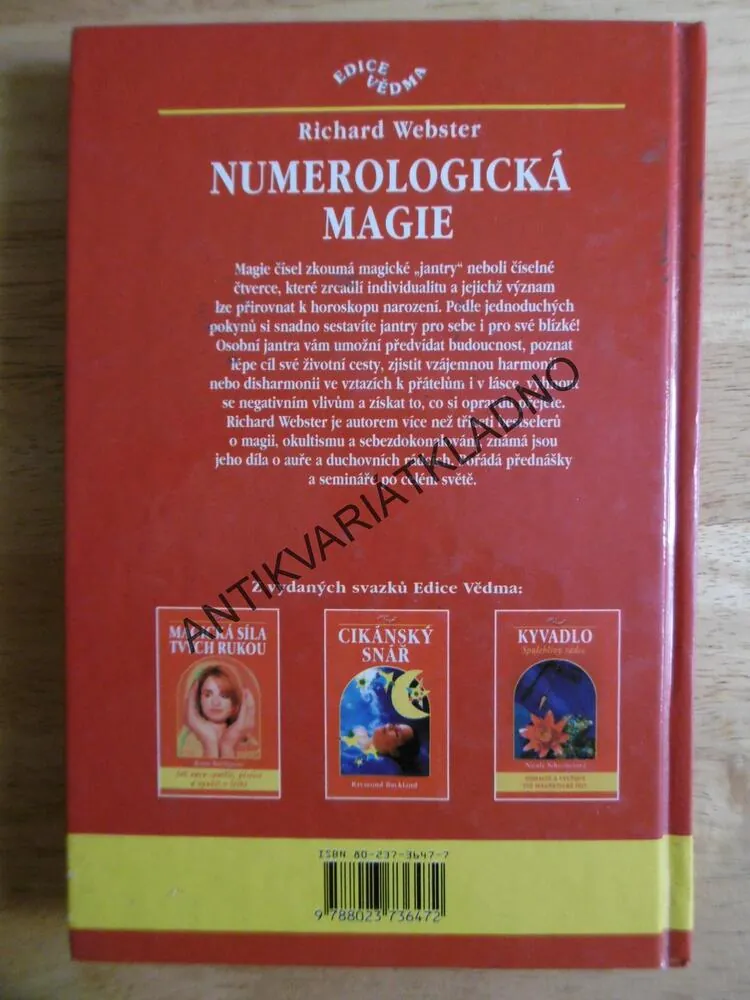 NUMEROLOGICKÁ MAGIE, RICHARD WEBSTER, ASTROLOGIE, NUMEROLOGIE, 