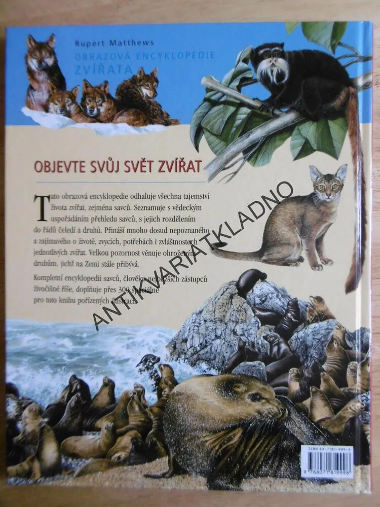 OBRAZOVÁ ENCYKLOPEDIE ZVÍŘATA, RUPERT MATTHEWS, **an
