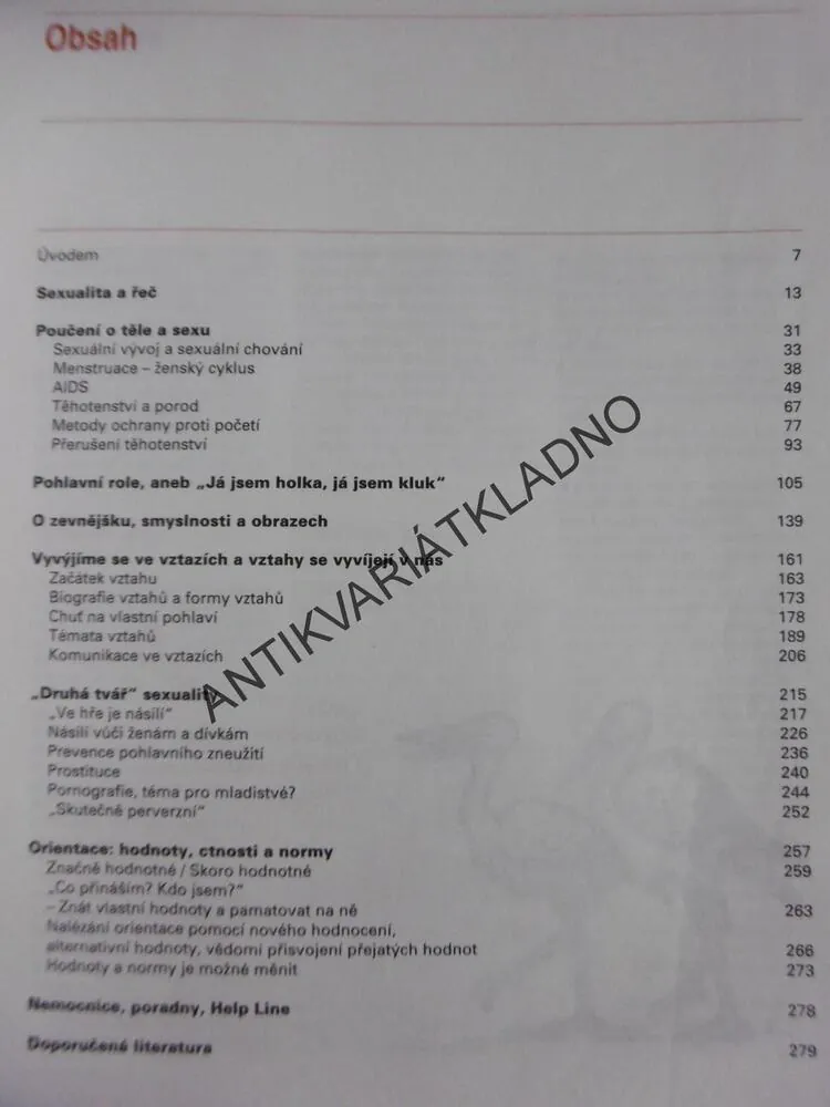SEXUÁLNÍ VÝCHOVA, KNIHA NETRADIČNÍCH METOD VÝUKY, 1994