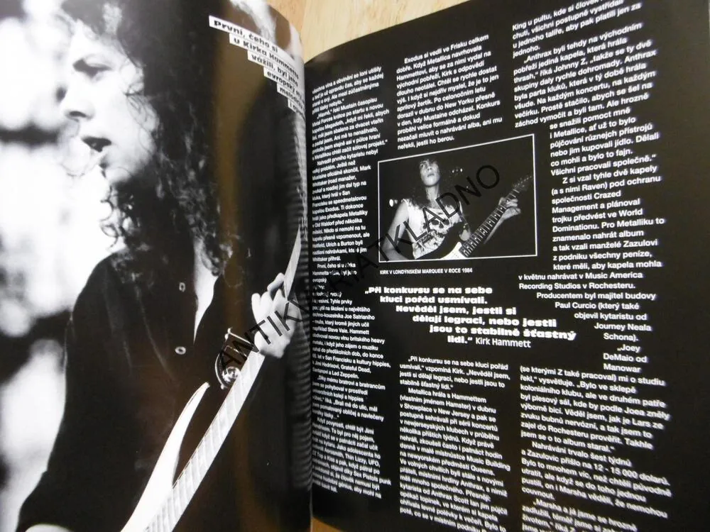 METALLICA, OBRAZOVÝ DOKUMENT, KNIHA PRO METALISTY, OD 1980 DO DNES, PŘES 150 FOTOGRAFIÍ