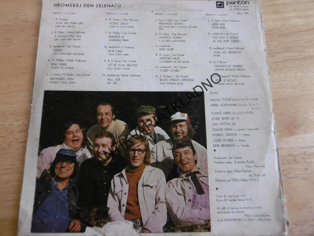 HROMSKEJ DEN ZELENÁČŮ, GREENHORNS ´73, ZELENÁČI, 2 DESKA