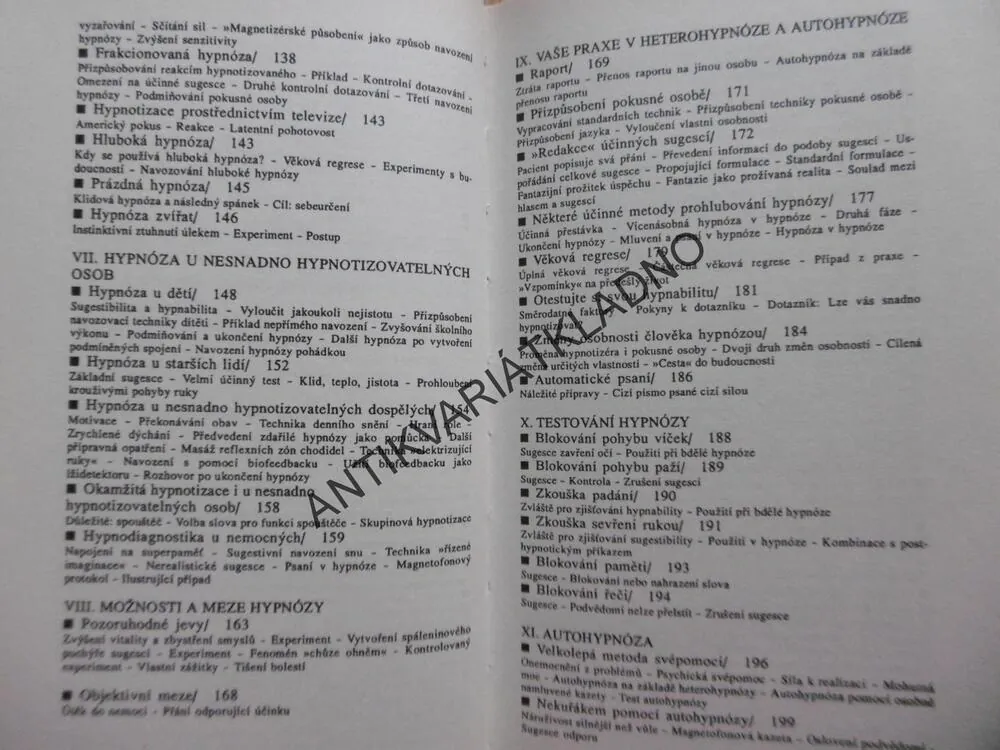 VYŠŠÍ ŠKOLA HYPNÓZY, KURT TEPPERWEIN,