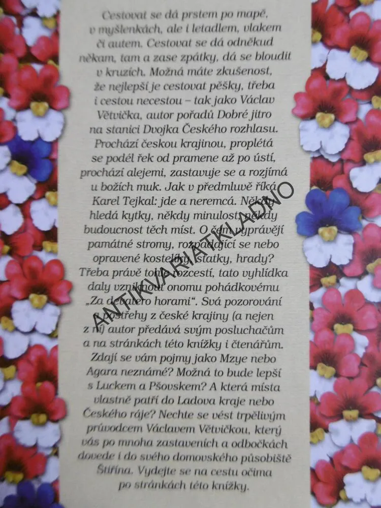 CESTOU NECESTOU ČESKOU KRAJINOU, VÁCLAV VĚTVIČKA, **an