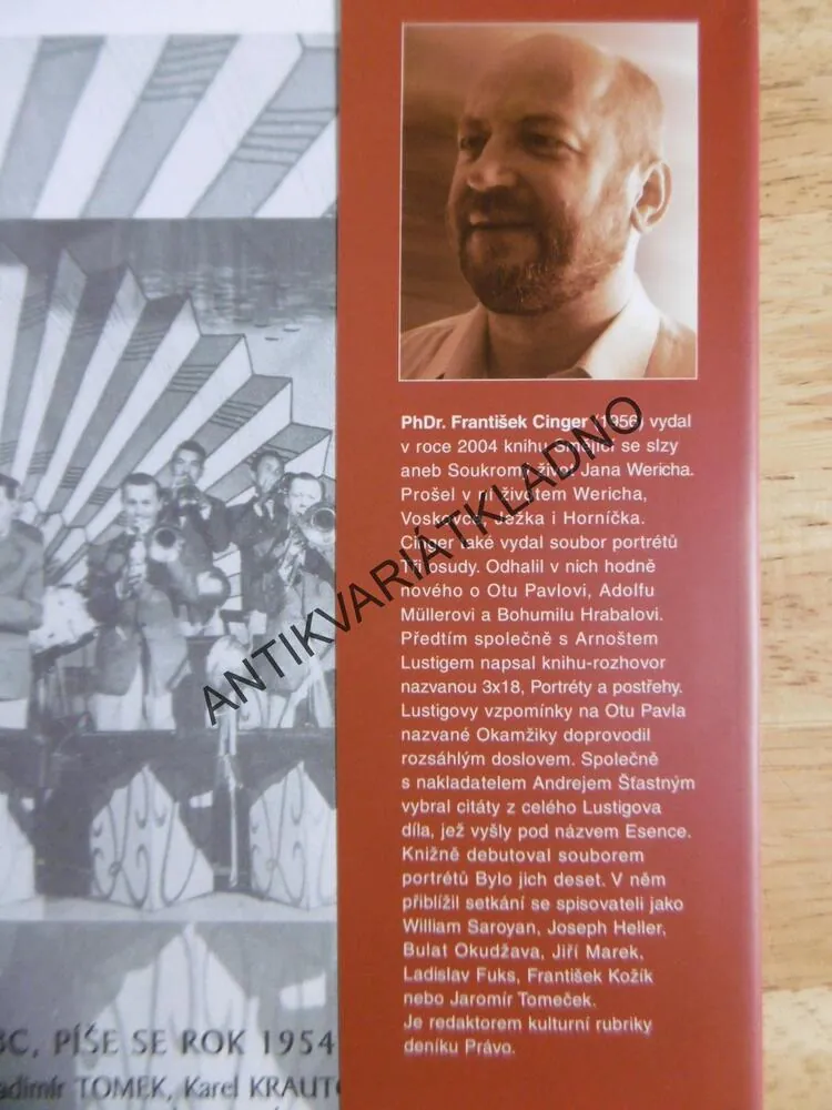12 PODOB JANA WERICHA, FRANTIŠEK CINGER- AUTOGRAM, HEREC JAN WERICH