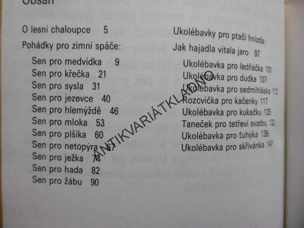 POHÁDKY LESNÍHO TICHA, MARIE KUBÁTOVÁ, JOLANTA LYSKOVÁ, 1984, **an