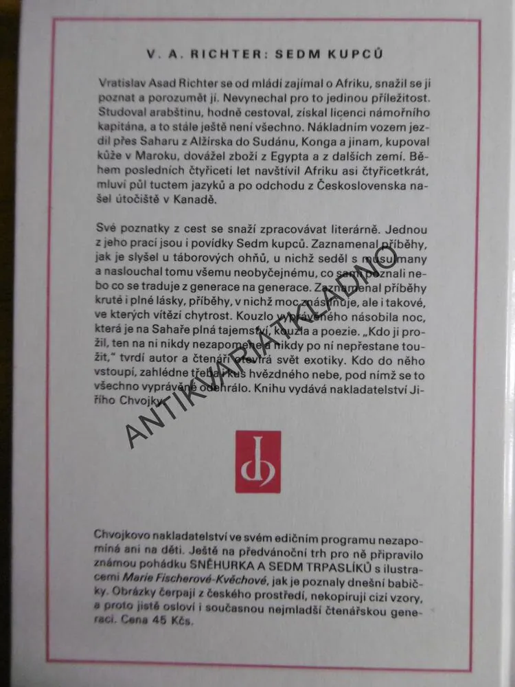 SEDM KUPCŮ, PŘÍBĚHY Z ORIENTU, V.A. RICHTER, **an