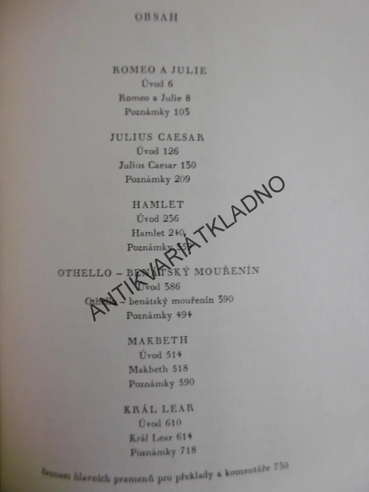 VÝBOR Z DRAMAT 2., WILLIAM SHAKESPEARE, **an