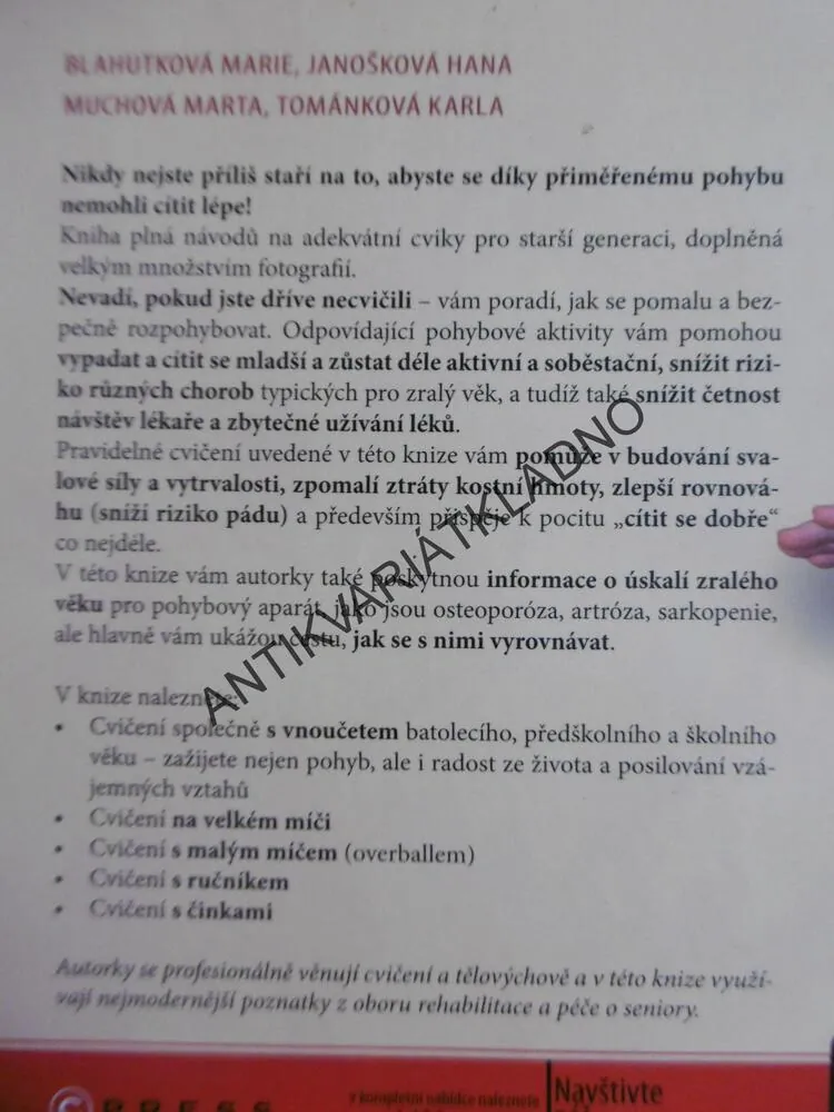 V DOBRÉ KONDICI I PO ŠEDESÁTCE, MARIE BLAHUTKOVÁ-AUTOGRAM, **an