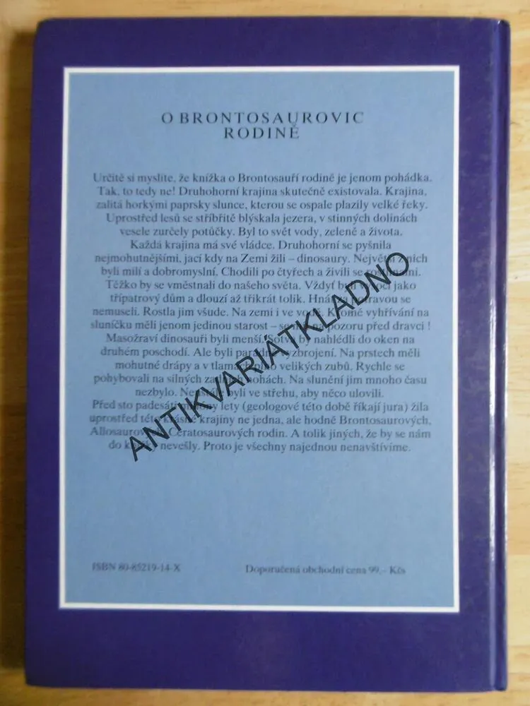 DINOSAURIE, O BRONTOSAUROVIC RODINĚ, **an