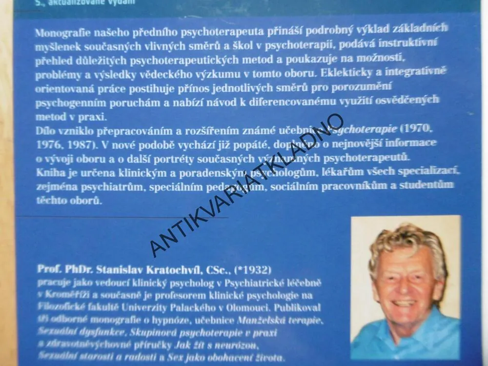 ZÁKLADY PSYCHOTERAPIE, STANISLAV KRATOCHVÍL,