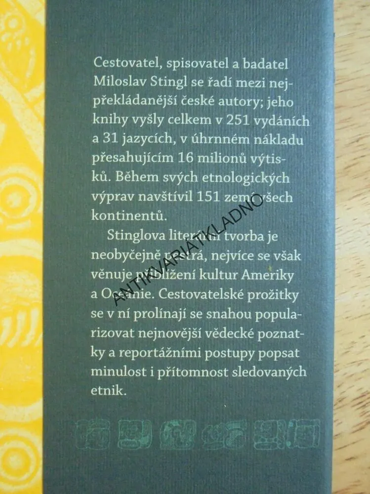 2012, MILOSLAV STINGL, MAYOVÉ, JEJICH CIVILIZACE, **an