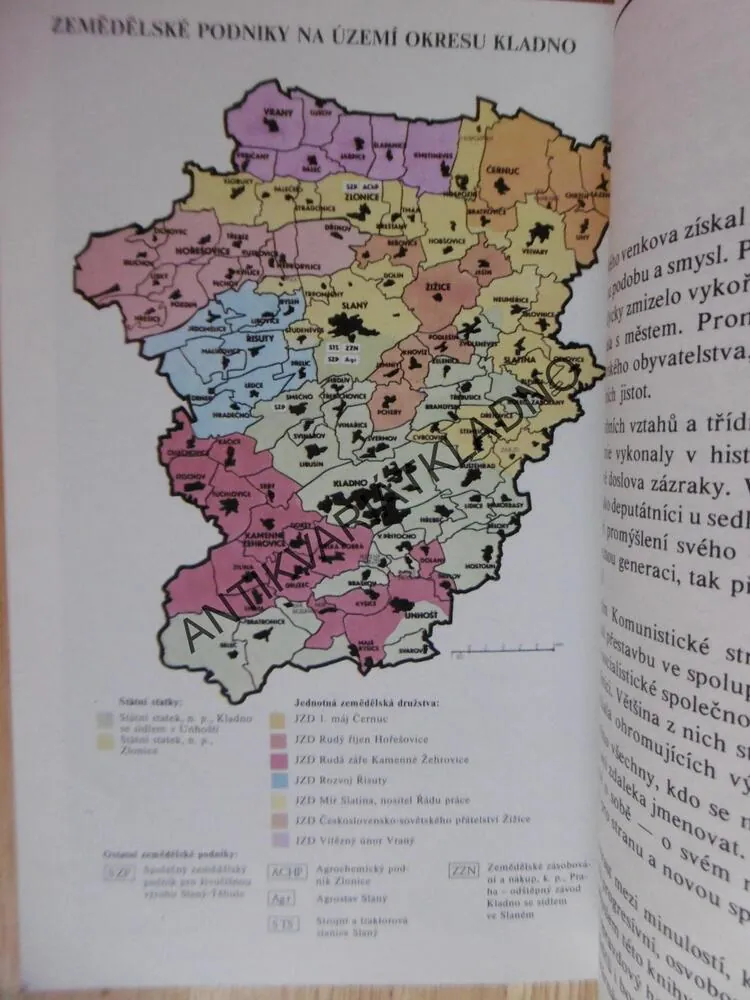 ČTYŘICET LET SOCIALISTICKÉHO ZEMĚDĚLSTVÍ KLADENSKA, OKR. KLADNO,ŠPECINGER 1989, **an