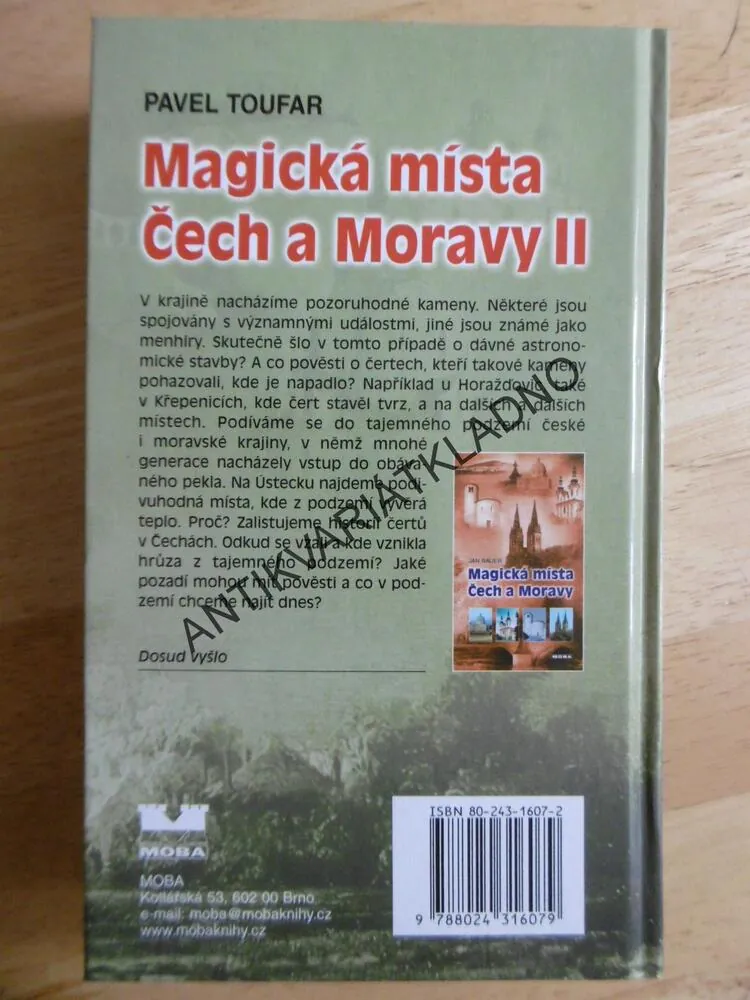 MAGICKÁ MÍSTA ČECH A MORAVY II., PAVEL TOUFAR, **an