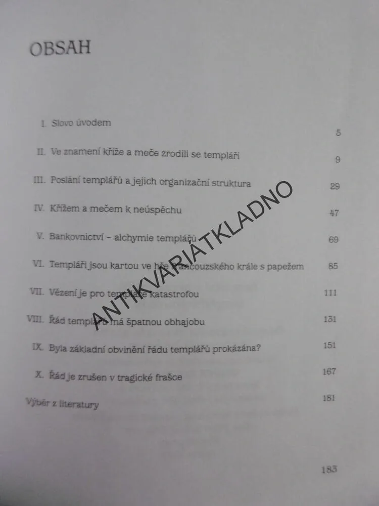 TAJEMSTVÍ A HŘÍCHY RYTÍŘŮ TEMPLÁŘSKÉHO ŘÁDU, JAROSLAV ŠEDIVÝ