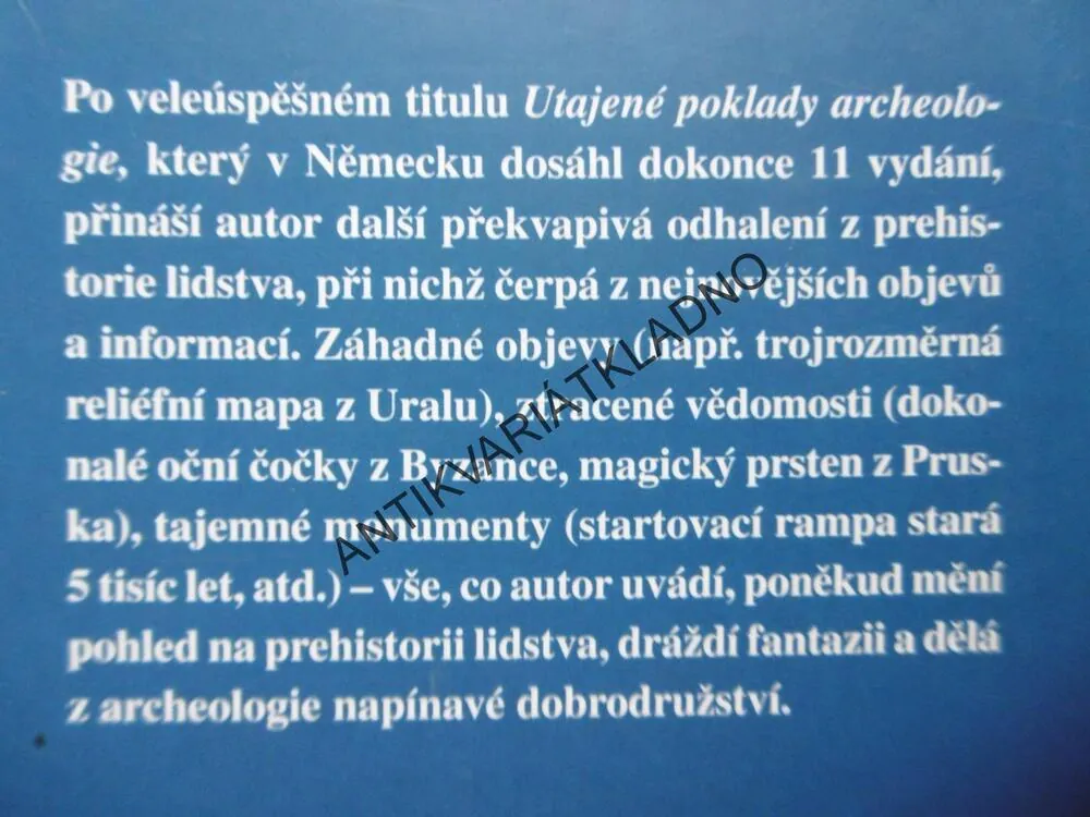 TAJUPLNÁ ARCHEOLOGIE, LUC BÜRGIN, **an