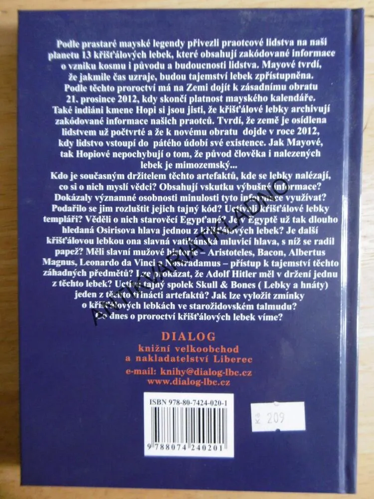 MAYSKÝ KÓD KŘIŠŤÁLOVÝCH LEBEK, CO SE STANE 21.12.2012, KARIN TAG